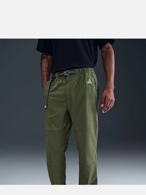 New Nike Men's S ACG Repel UV UPF Hiking Pants Olive Green FN2450-222 MSRP $125